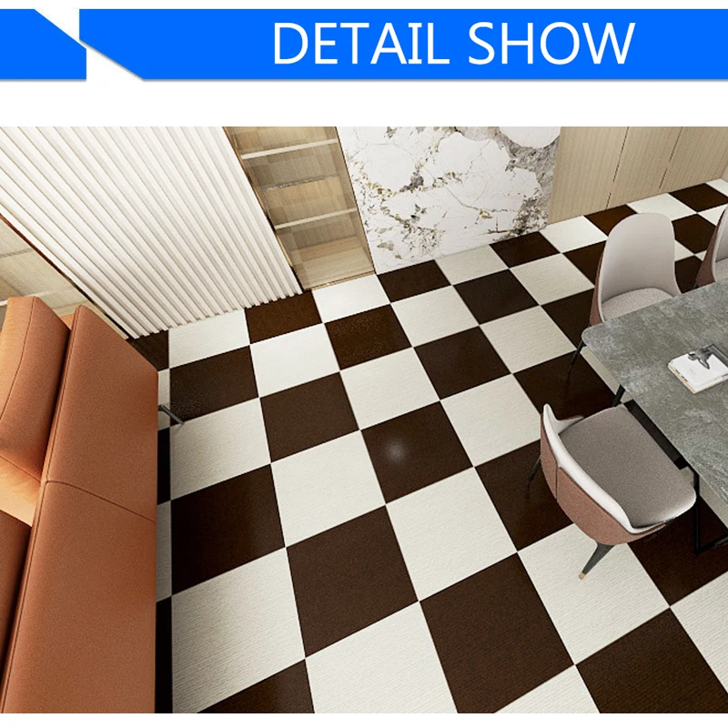 40 قطعة 30x30 سنتيمتر 3.6m2 الحديثة السجاد خياطة اللون سجادة غرفة معيشة ذاتية اللصق الأرض حصيرة ديكور مكتب البساط