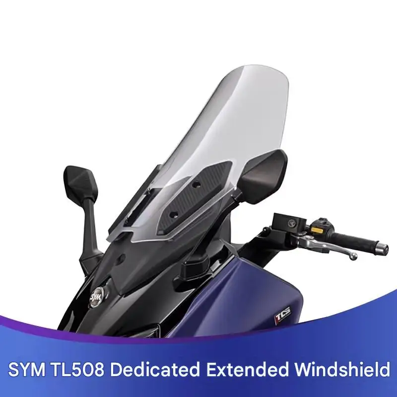 FOR SYM TL508 Tall Racing Windshield Extended-Width Optically Calibrated Lens Distortion-Free Vision with Polished Edges
