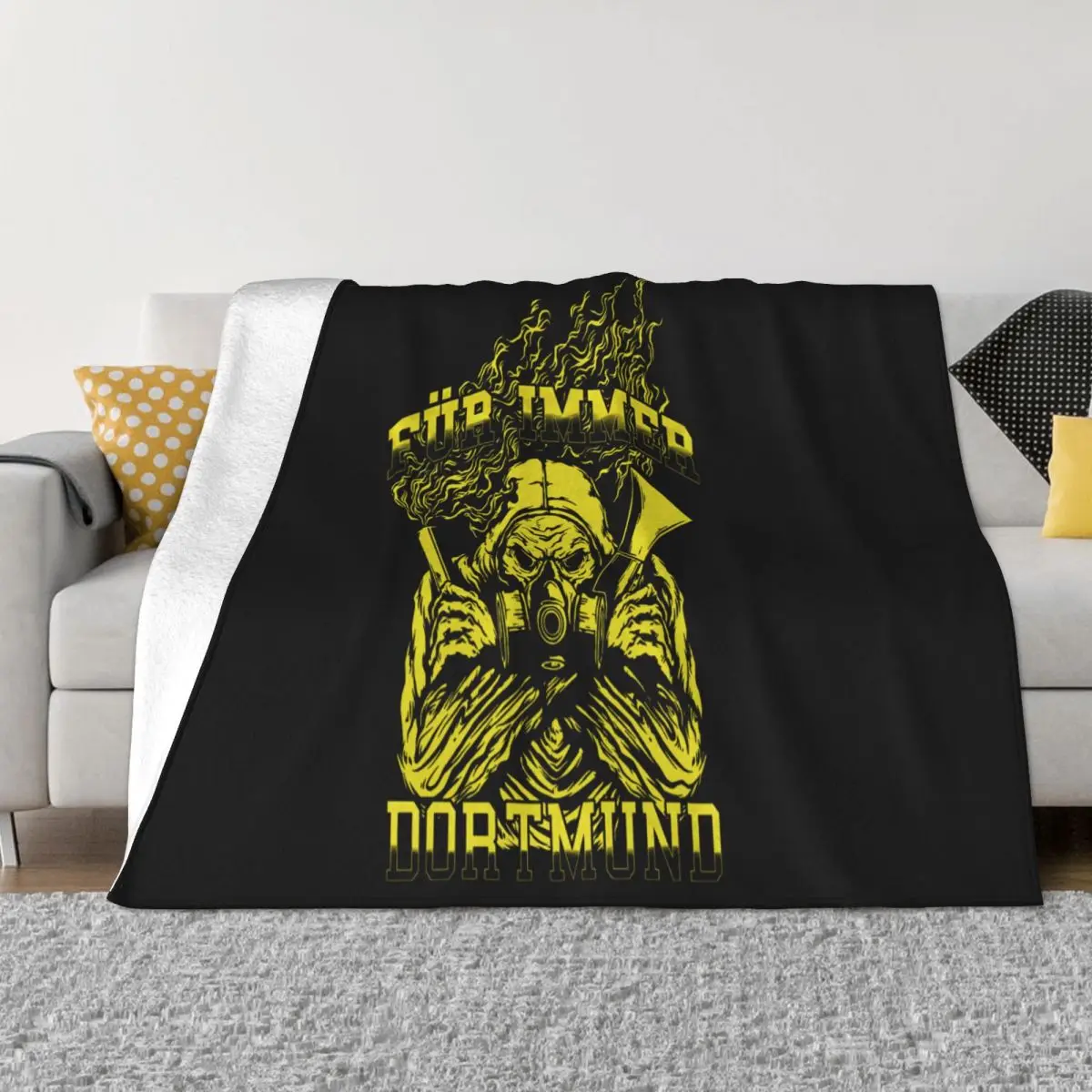 Dortmund Fur Immer Chwarz Fussballruhrpottschwarz Gelbultras Wo Cheap Price Cheap Sale Personalized Throw Blanket