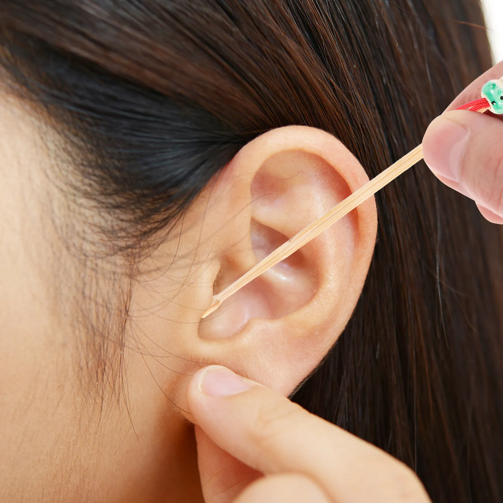 Bamboo Ear Cleaning Tool Wax Removal Earpick Kits Safe Family Use Health Care Accessories Cartoon Design Easy To Use Ear