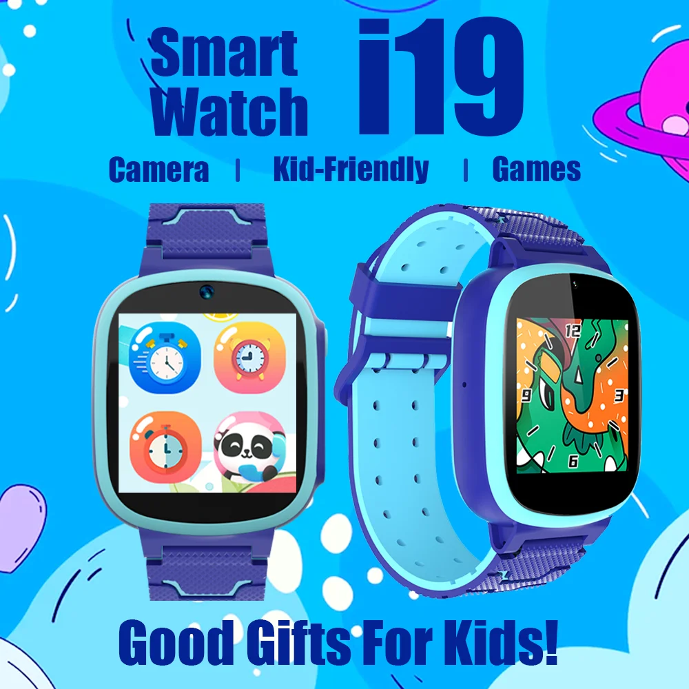 Children Smartwatch For Boy Girl 4-12 Years Old Puzzles Game HD Touch Camera Alarm Clock Music Player Pedometer  Calculator 2024