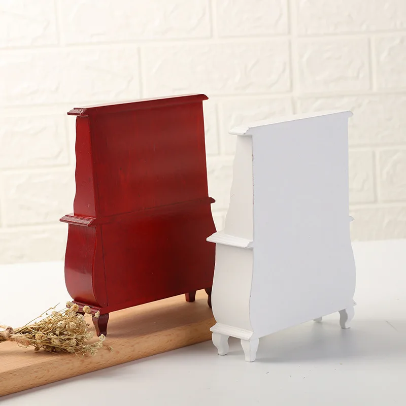 1:12 Dollhouse Miniature Furniture - Kitchen & Living Room Cabinets, Nostalgic Decor for Childhood Memories
