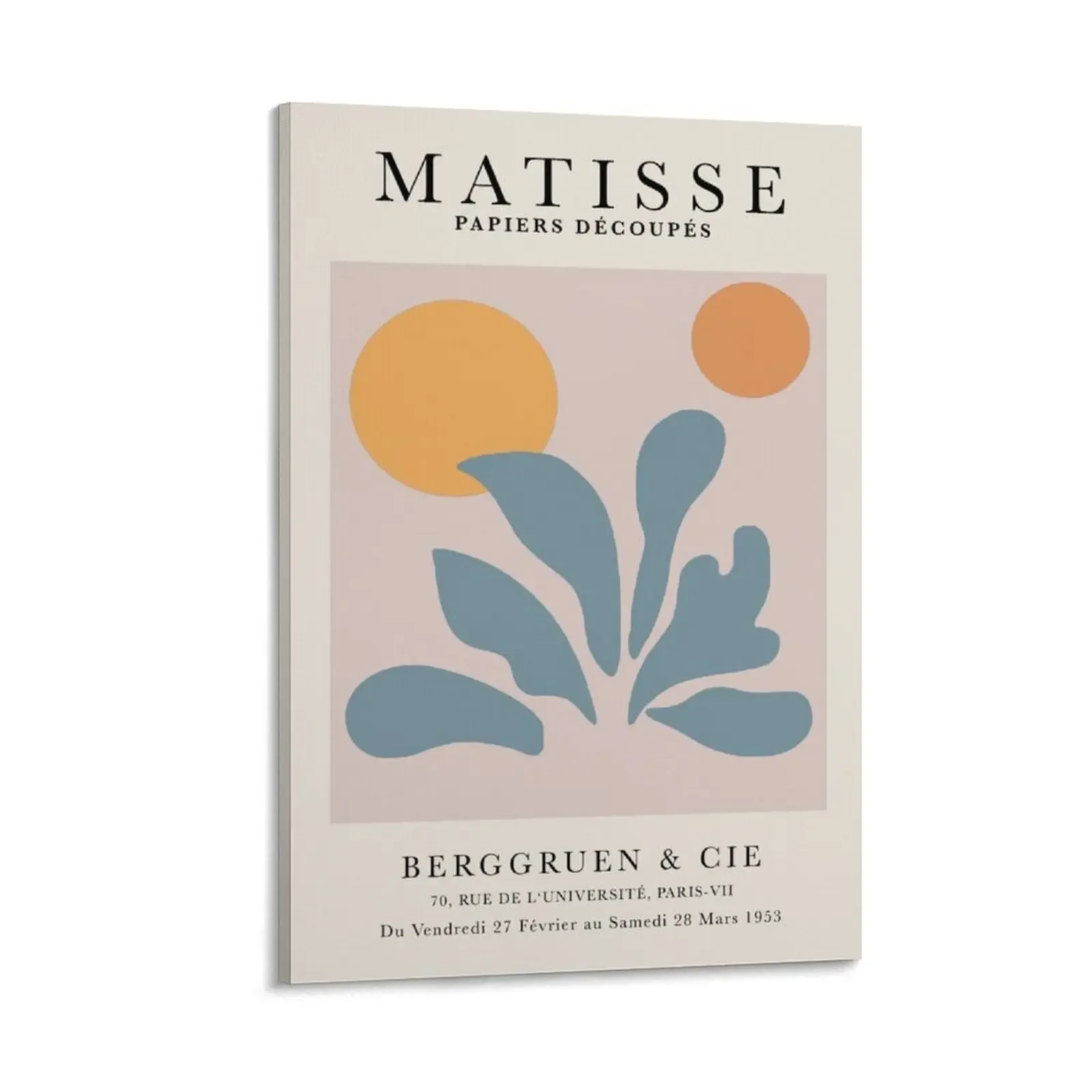 

Henri Matisse Flower sun and moon. Paper Decoupes Art 1, Matisse Cutout's Canvas Painting home and decoration