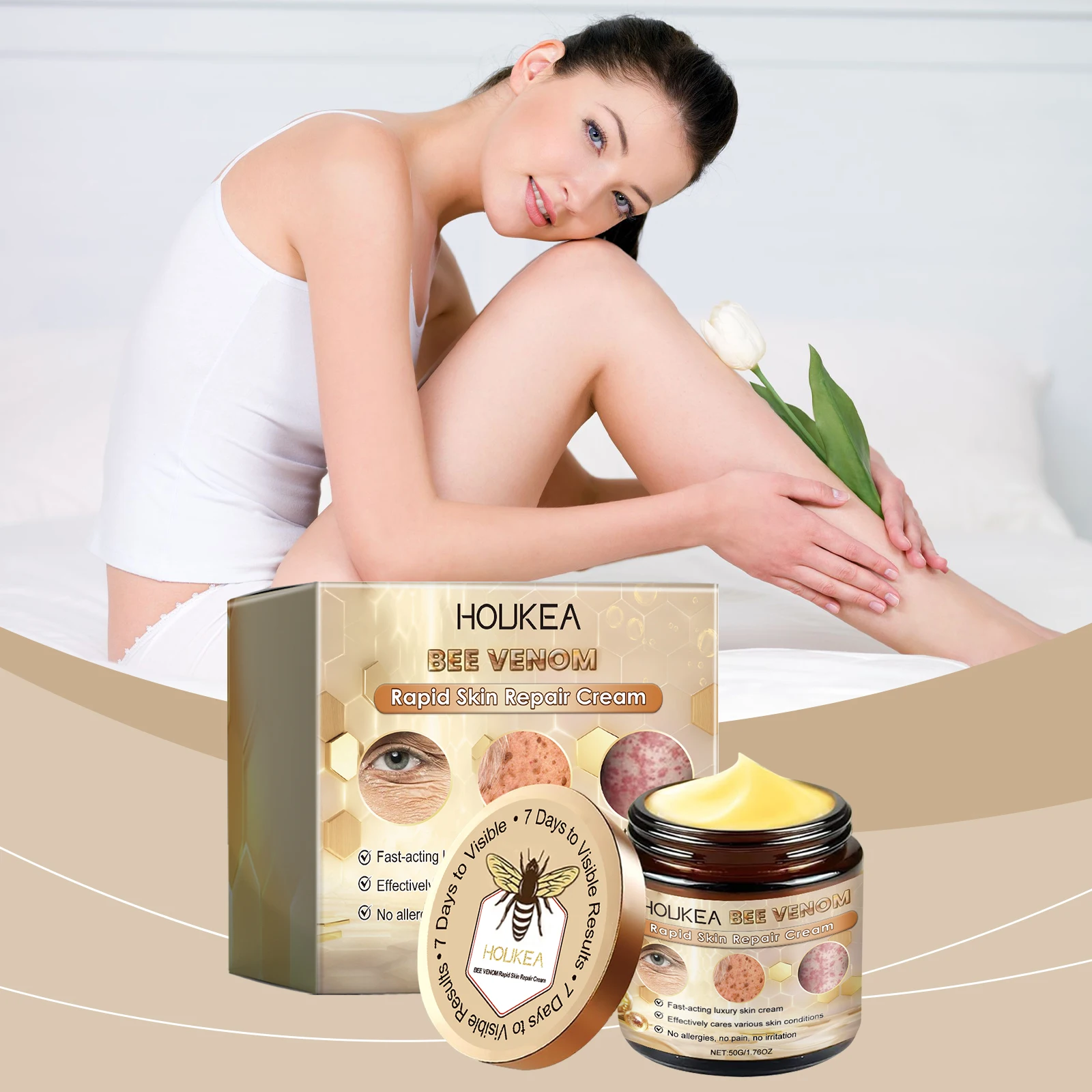 "Creme Hidratante Profundo - Creme Facial de Hidratação Intensa e Barreira Protetora para Pele Seca e Desidratada |   Nutrimento 24 horas para