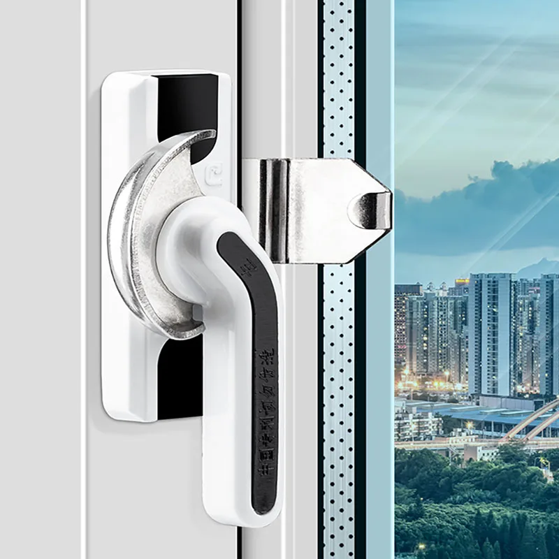 

Sliding Window Crescent Lock Aluminum Alloy Window Hook Translation Plastic Steel Window Hook Lock Buckle Door Window Accessorie
