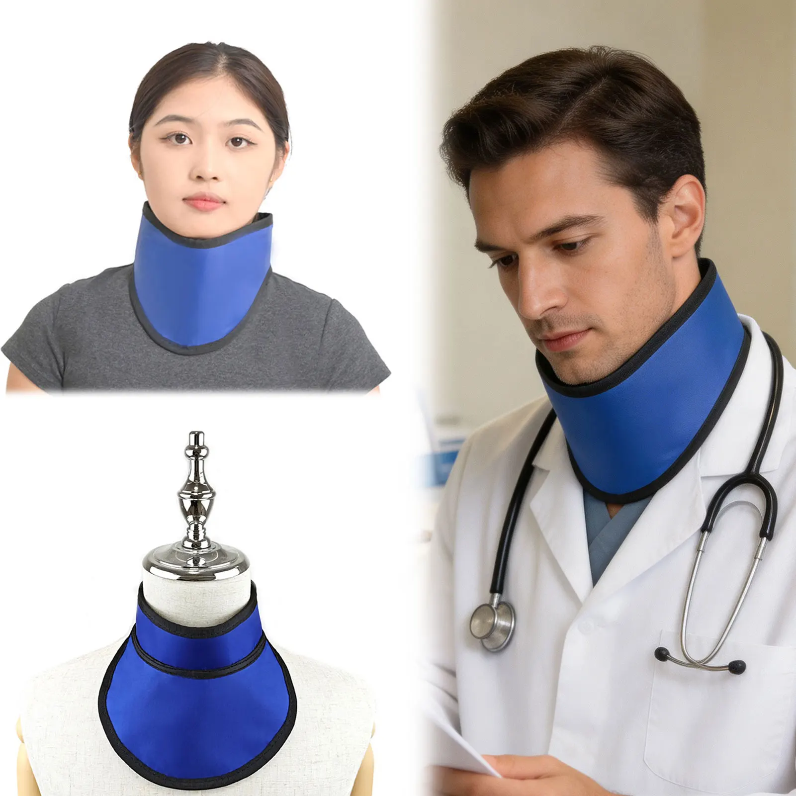 X-Rays Protective Collar CT Radiation-Shield Lead Neck Cover Dentals X-Ray CT Thyroid-Shield For Surgery Room Imaging Clinic