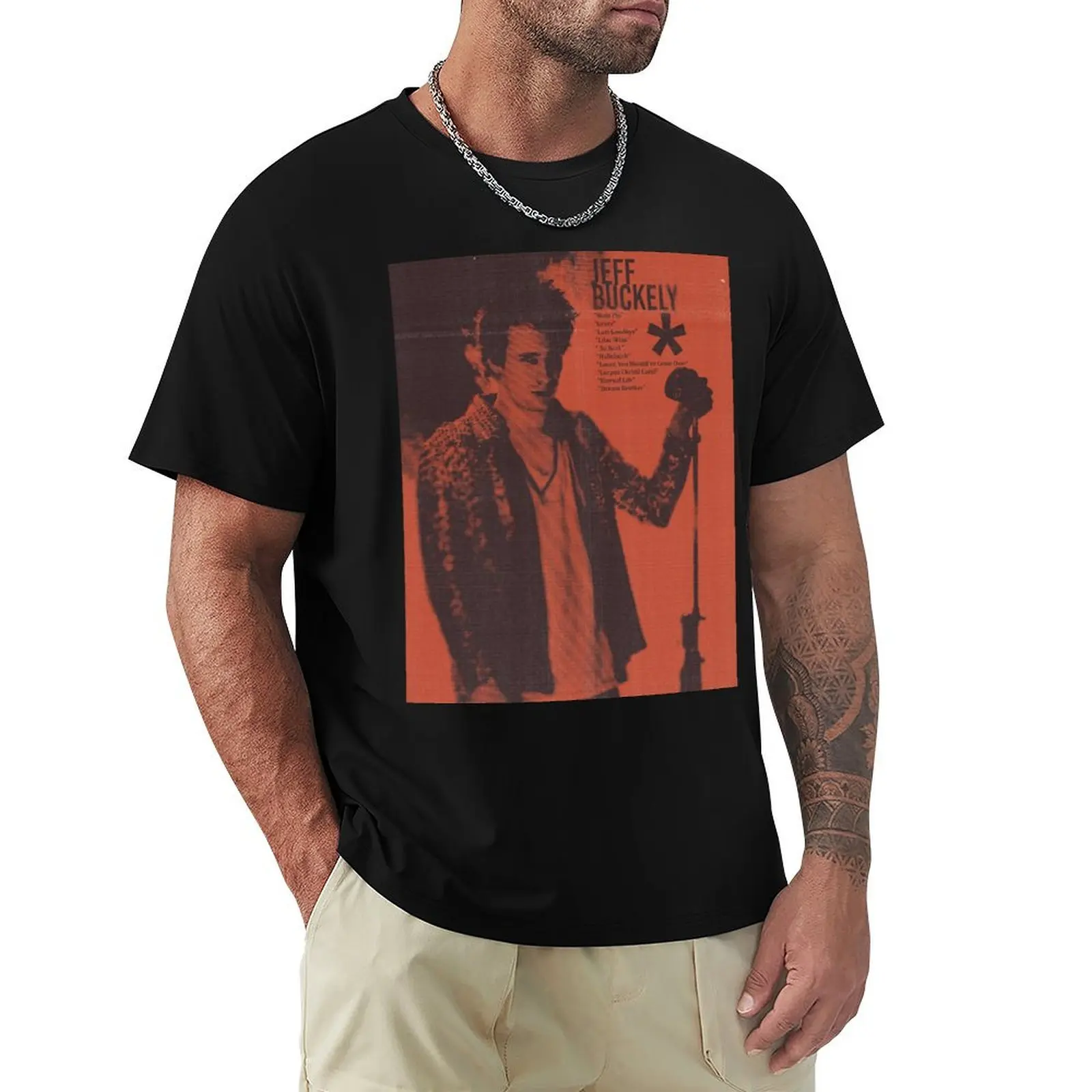 

Jeff Buckley Grace T-Shirt Light Athletic Short Sleeve Tee Shirt
