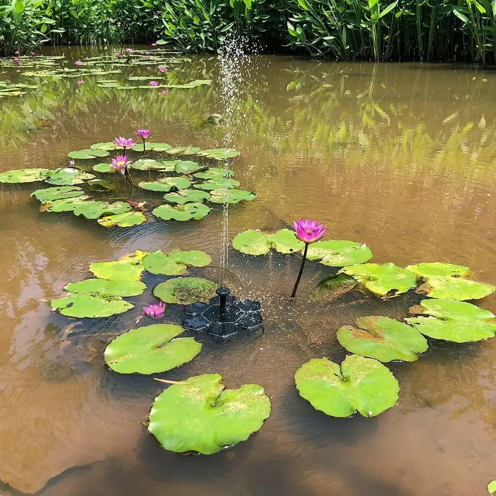 

Floating Solar Fountain Pump Energy Saving 1.4W Power Solar Powered Pump Hot Solar Outdoor Watering Solar Water Fountain