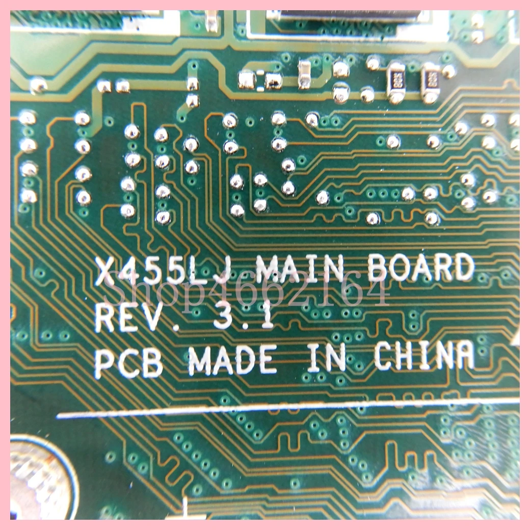 X455LJ i3/i5/i7 CPU Mainboard For ASUS X455L X455LF X455LJ X455LB A455L F454L X455LA X455LAB X455LN X455LNB Laptop Motherboard