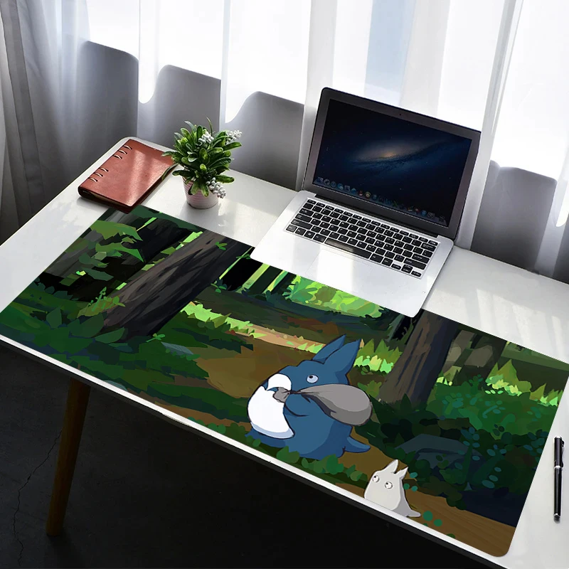 Mouse Pad PC Non Slip Rubber Cartoon Mousepad Laptop T-totoro Gamer Cabinet Keyboard Pad Office Computer Gaming Desk Mouse Mat