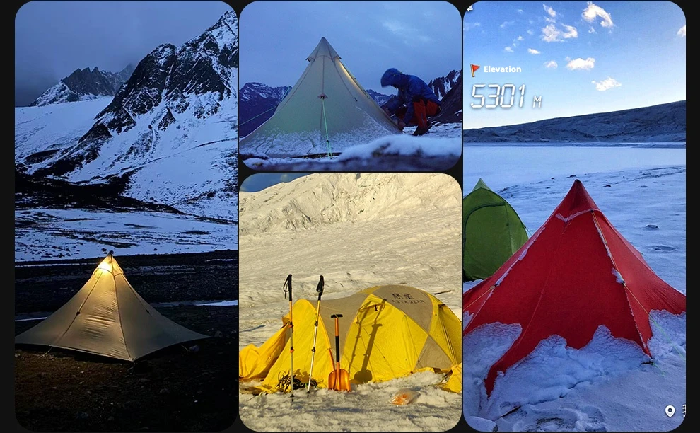 ASTA GEAR Yunshan 1-Doppelschichtzelt – Ultraleichtes, mit Silikon beschichtetes Einzelzelt für Bergsteigen, Wandern und Schneemontage – Detail 17