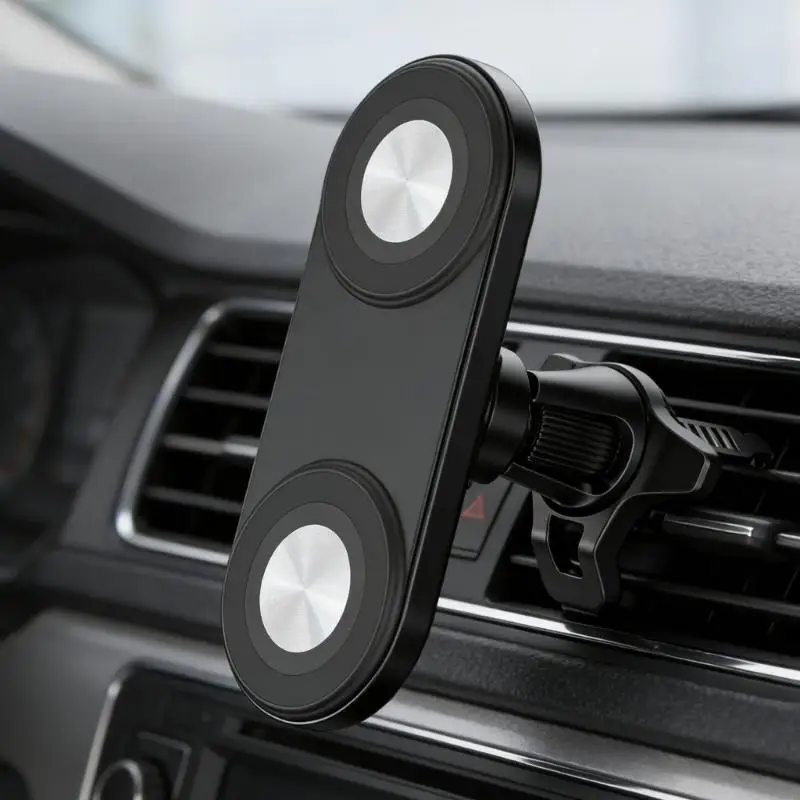 

Double Head Phone And Tablet Car Mount Holder For Live Streaming And Navigation Adjustable Mount Bracket F19E