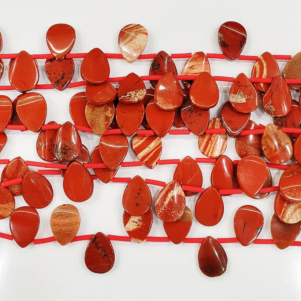 Natural Original Stone Agates Beaded Charms Women Jewelry Making Drop-shaped Loose Beads for DIY Bracelet Necklace Accessories