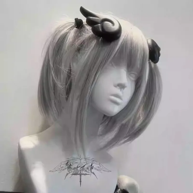 Giapponese Harajuku Steampunk copricapo ali d'angelo Y2K tornante Lolita ragazze piccanti accessori per capelli Anime gotici