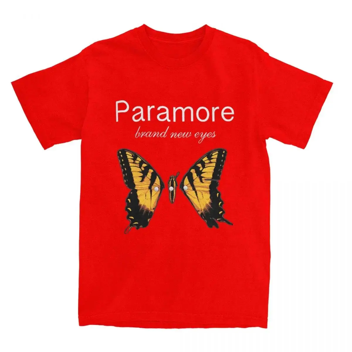 Y2K Mode, lässige T-Shirts, Paramore-Schmetterlings-Logo-Shirt, Outfits, Vintage-Baumwoll-T-Shirts, T-Shirt, Kleidung, bedrucktes Baumwoll-Oberteil, Unisex. – Detail 6