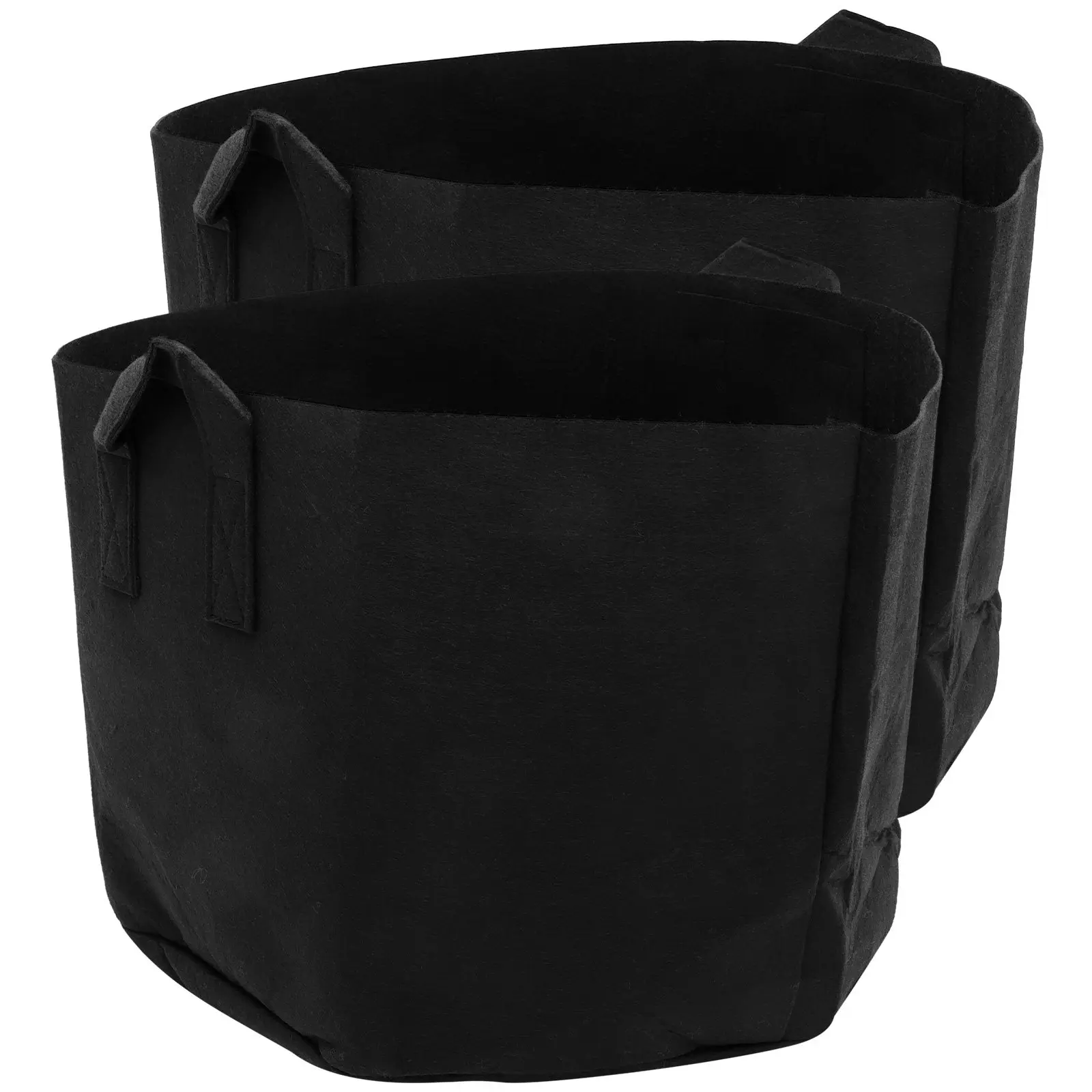 15 Gallon Grow Bags 2 Pack Nonwoven Breathable Planting Pots for Potato Tomato Carrot Vegetables and Flowers