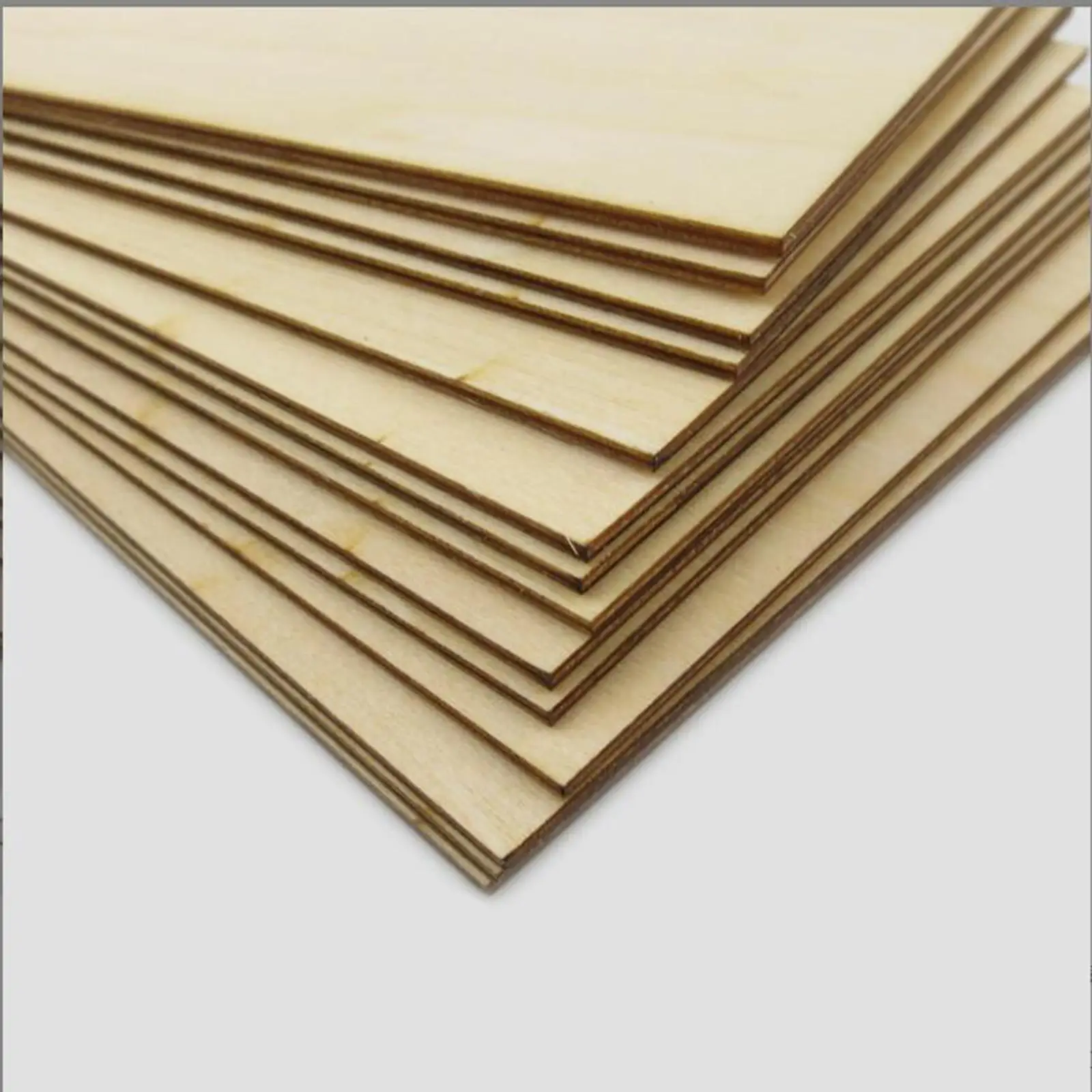

5x Wood Sheets Board, Unfinished Wooden Board, Basswood Sheets for Mini House,