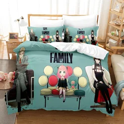 Anime Spy Family 3D Printed Duvet Case Pillowcase Bedding Set Twin Full Queen King Size for Bedroom Decor