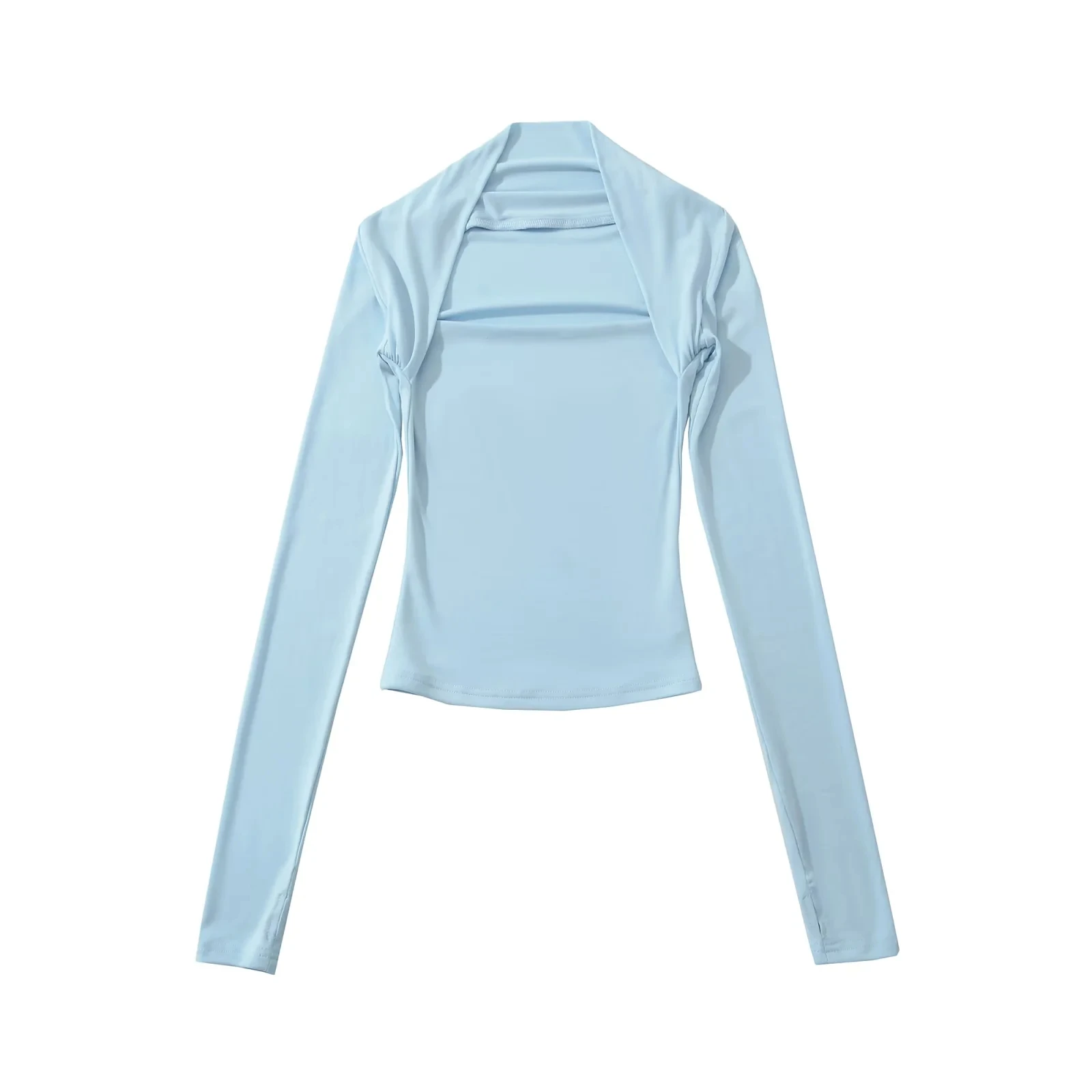 Sexy Slim Fit Long Sve Base irt Women's Inner Wear T-irt Pure Desire Trendy European Sle Autumn Faion 2025