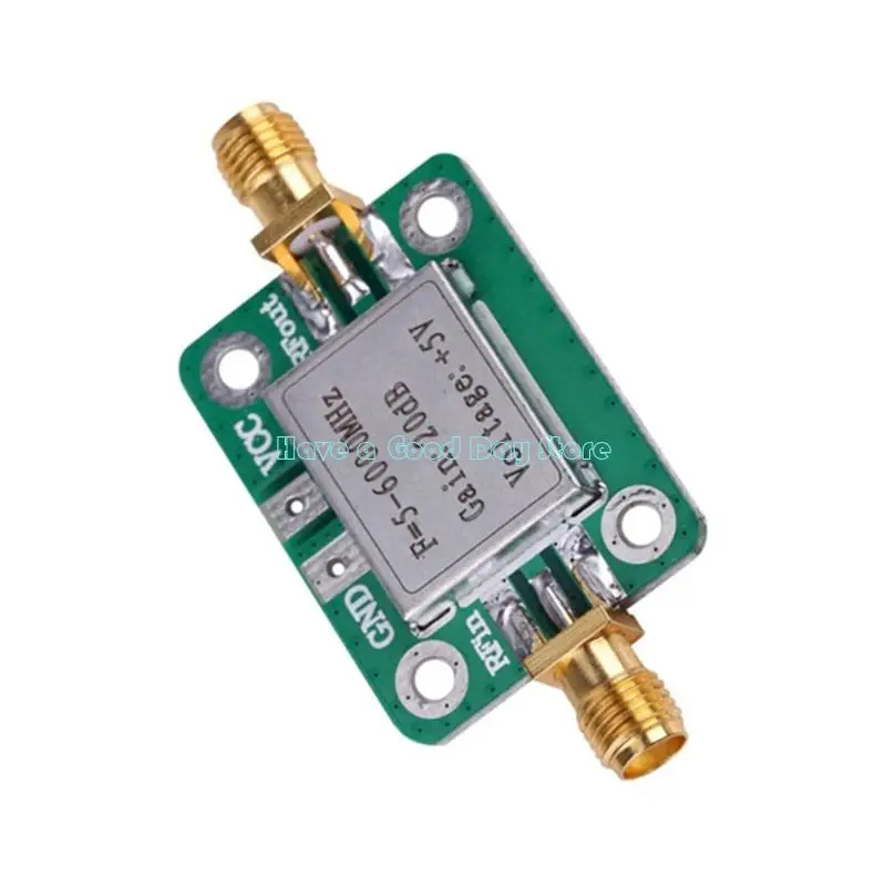 462D Amplifier Low Noise 5 to 6000MHz 20db Power Amplifier With Metal Case For Wireless Communication Industrial