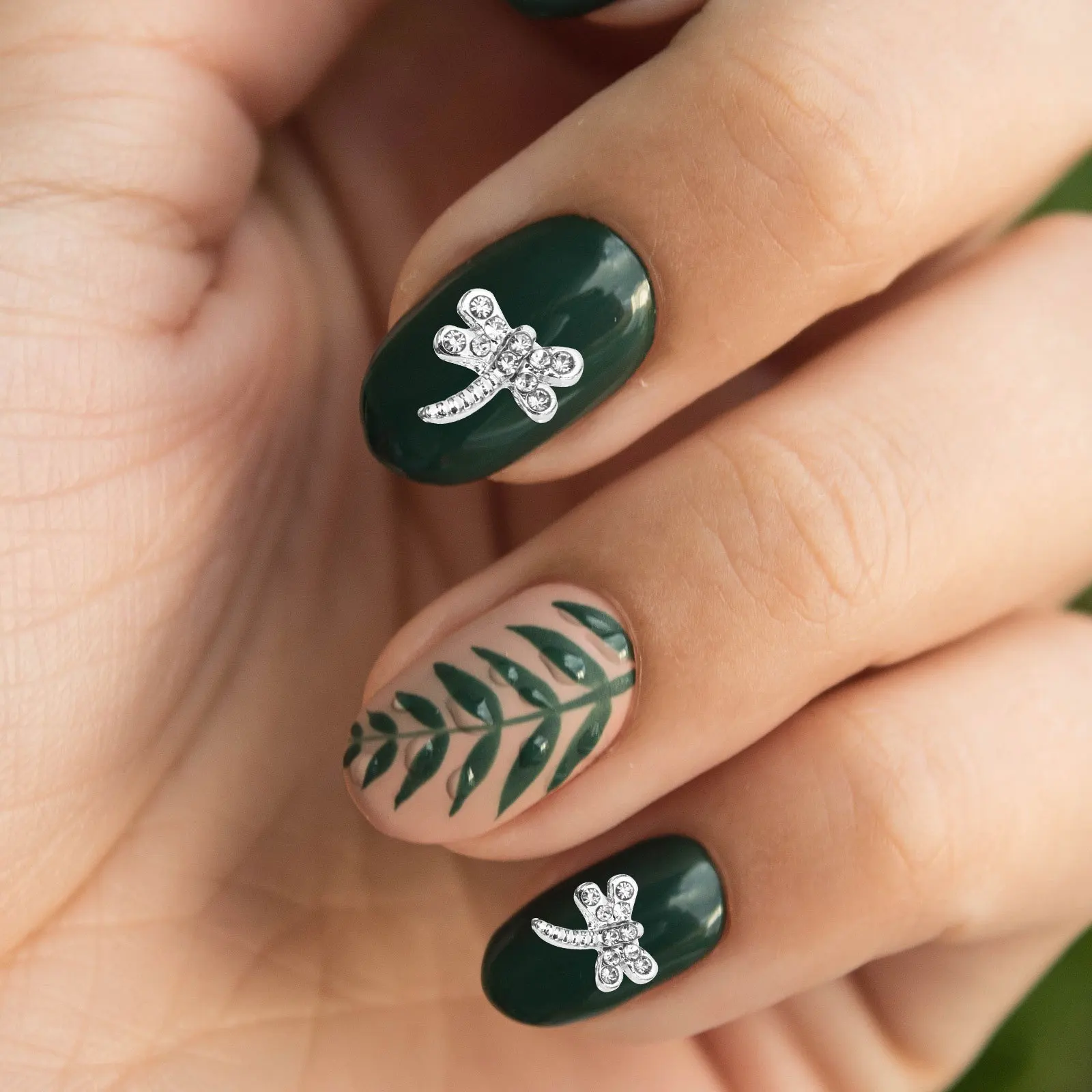 

20 шт. подвески для ногтей стрекоза сплав блестящие декоративные украшения для дизайна ногтей DIY маникюрные аксессуары блестящие украшения