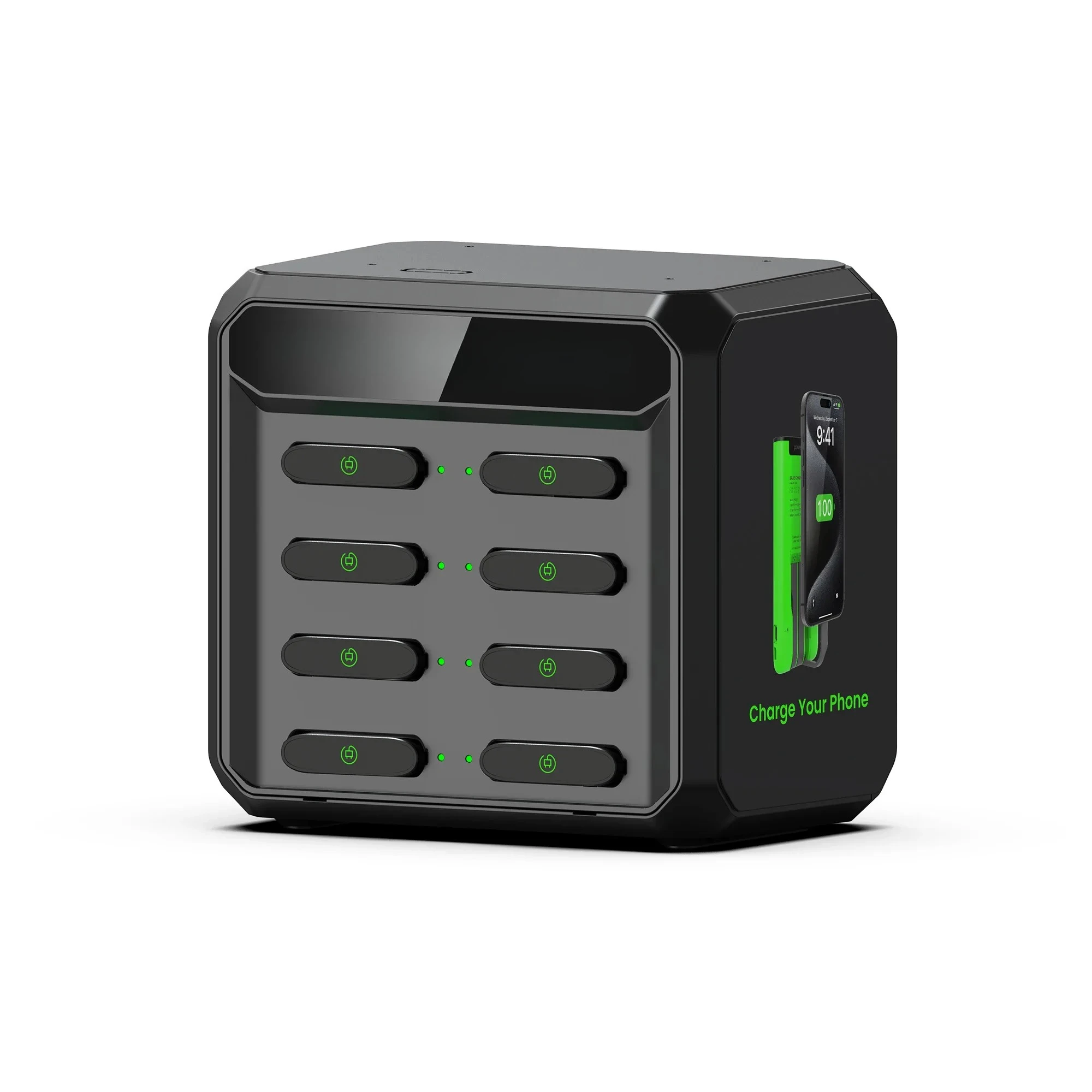 Shared PowerBank Electricity Battery Charging Point Mobile Battery 8 Slots Shared Power Bank Rental Vending Machine Kiosk