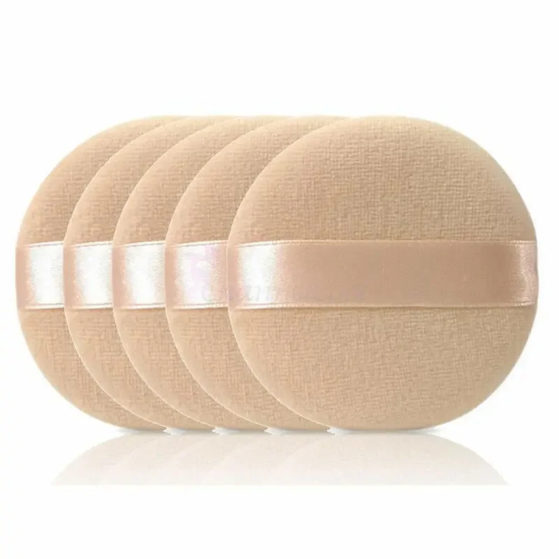 Esponja suave redonda para mujer, 5 piezas, maquillaje en polvo, corrector, base, Puff, herramientas de belleza, juego de esponjas cosméticas para colorete