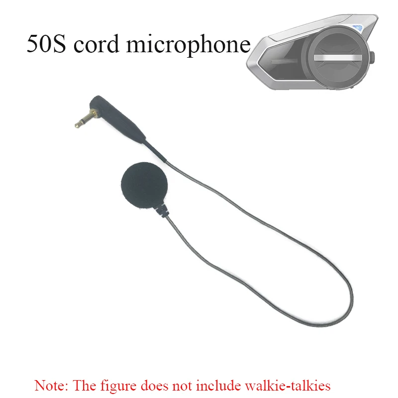 For SENA 50S 30K Motorcycle Bluetooth Headset 3.5MM Cord microphone Motorcycle helmet Bluetooth intercom accessories