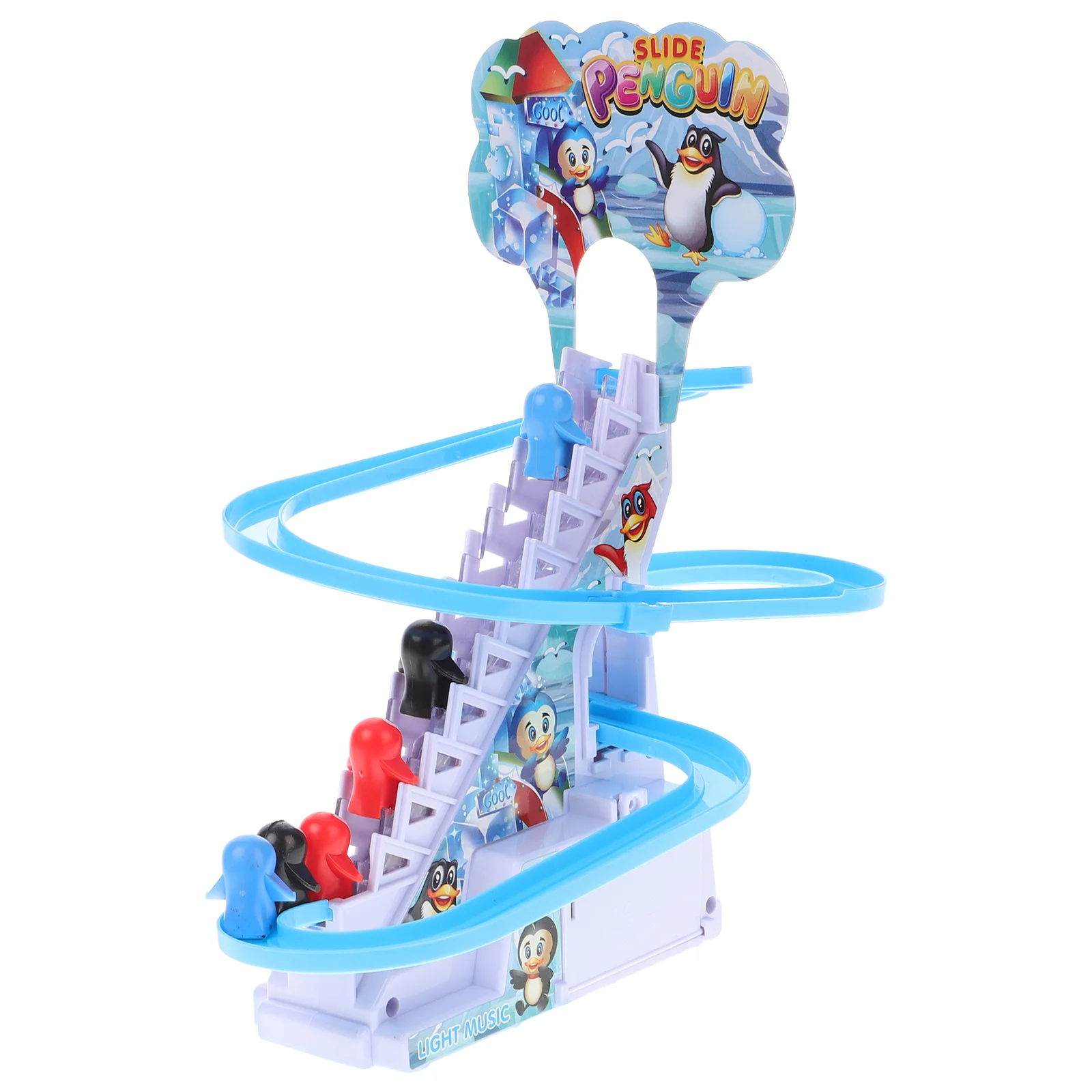 

Penguin Toy Baby Climbing Stair Toddler Toys Kids Interactive Funny Slide Stairs Coaster Games Track for