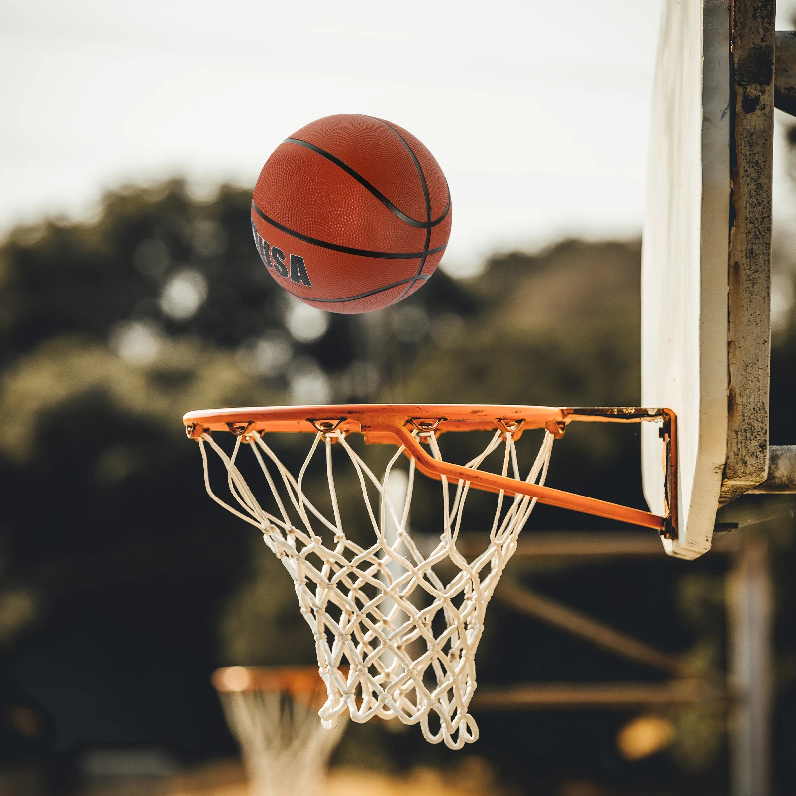 

1pc Youth Basketball Size Standard Basketball for Teens Outdoor Indoor Play Rubber Grained Skidproof