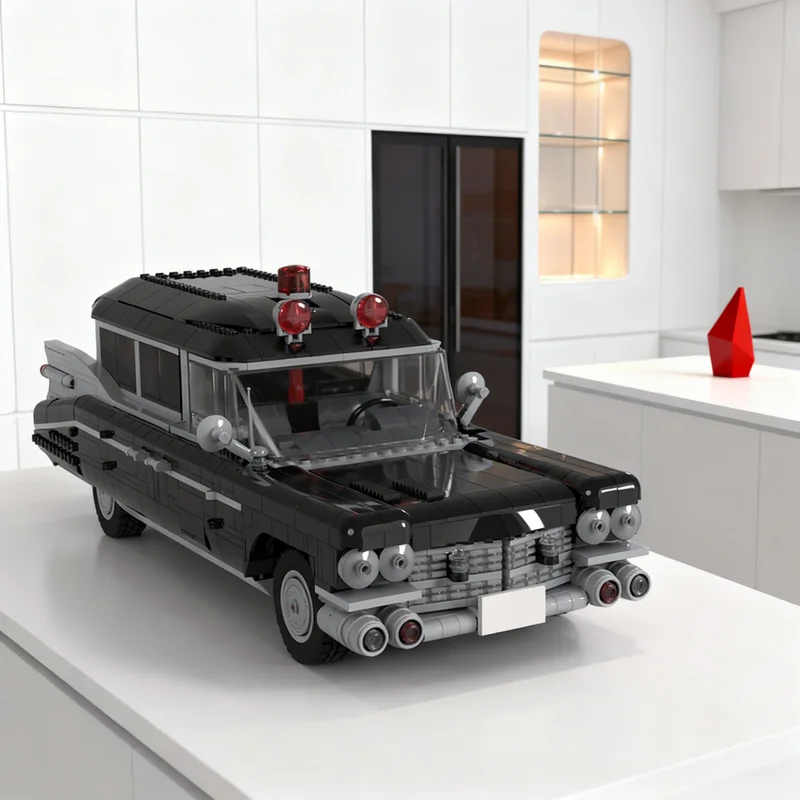 1921 Teile MOC Cadillac Miller Meteor Creator Expert Modellbausatz Kreatives DIY-Geschenk Ausstellungsstück Deko-Bausatz Premium für Erwachsene