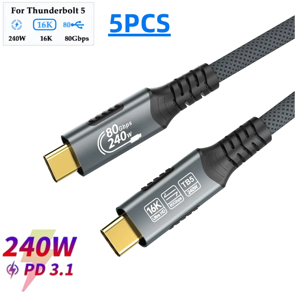 5Pcs 80Gbps Usb 4 F…