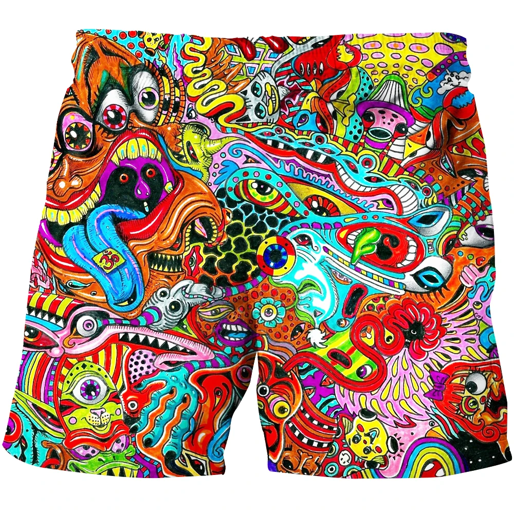 BHRIWRPY pantalones cortos de playa con estampado gráfico 3D para hombre, Shorts de Estilo Hawaiano para vacaciones de verano, perfectos para nadar,