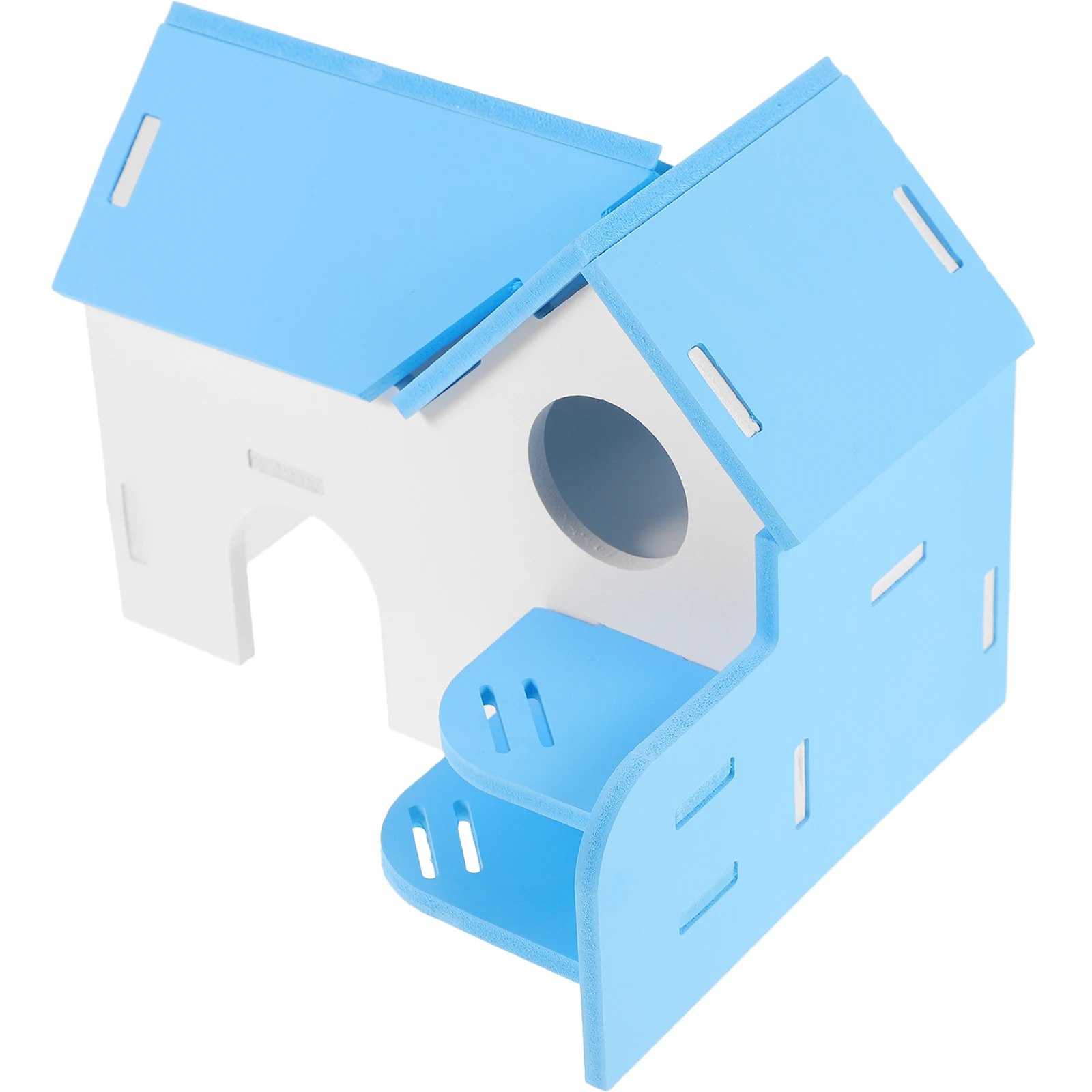 

Double Layer Colorful Small House PVC Hamster Bed Animal Hideout Toy Accessories Guinea Pig Cage Rat Hut Pet Supplies