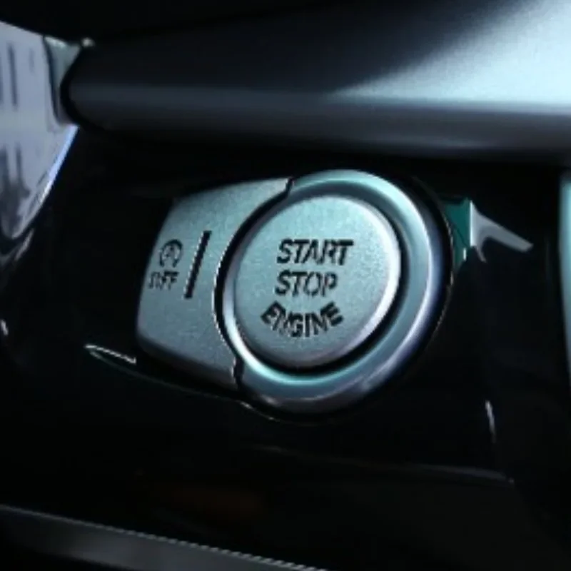YKFor BMW 1 2 3 4 5 6 7 Series X1 X3 X4 X5 X6 سبائك الألومنيوم سيارة مفتاح إشعال المحرك بدء زر التوقف إيقاف التبديل غطاء الكسوة #3