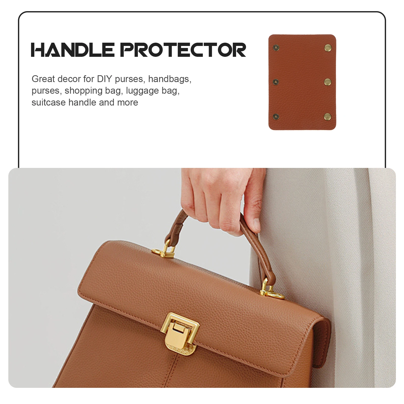 

2Pcs Pu Suitcase Handle Covers Anti-snap Gloves Luggage Wrap Handles Travel Protection Sleeve Shopping Bag Luggage Bag