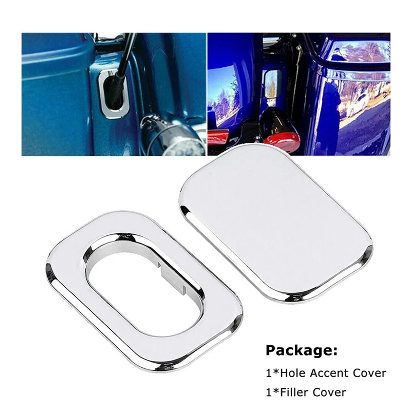 

Chrome Antenna Hole Accent + Filler Cover For Street Glide Special FLHXS Replacement Parts