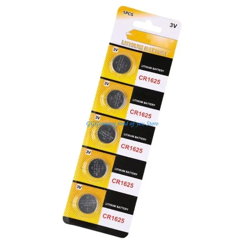 H9EB 5/10Pcs CR1616 CR1620 CR1625 CR1632 3V Lithium Coin Button Batteries with High Energy Density for Remote Controls