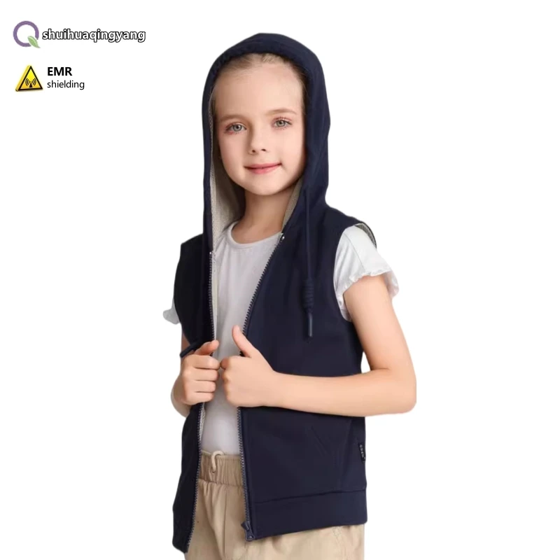 Electromagnetic Radiation Protection Silver Fiber Children\'s Vest 5G Base Station EMF Shielding Boy and girl Universal Vest