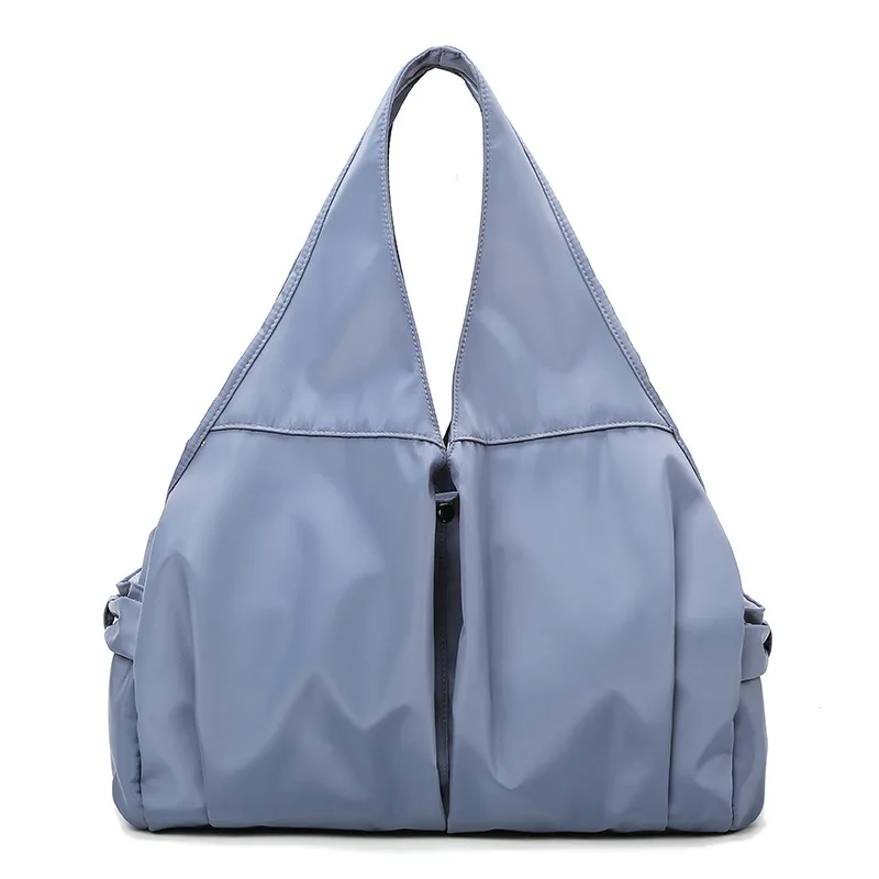 Bolso de mano grande para mujer, bolsa de hombro de nailon, informal, púrpura, para pañales de mamá, impermeable