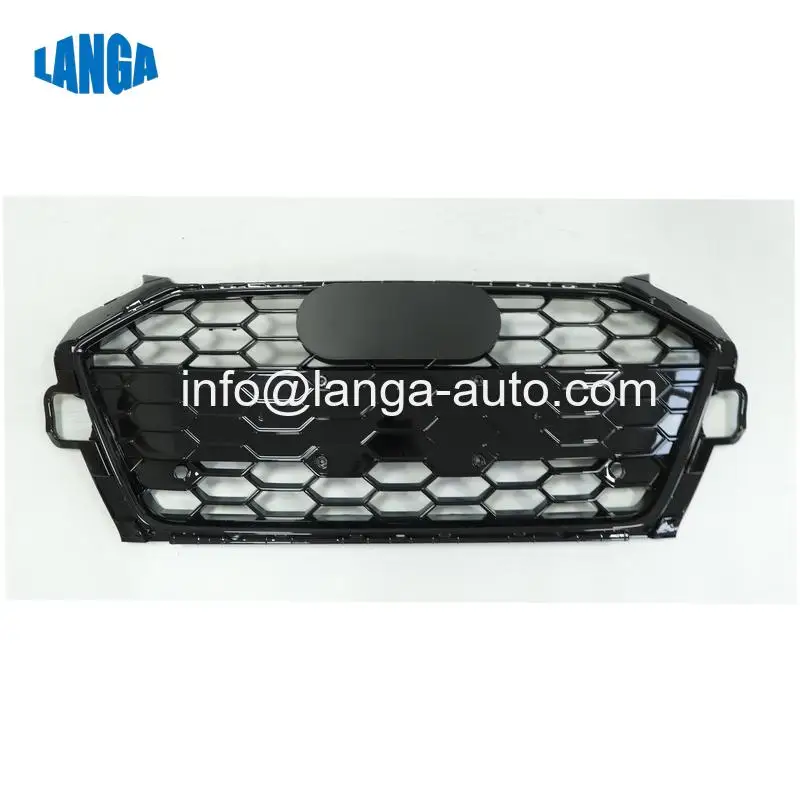 

8WD853651N Q Fits for Audi A4 S4 RS4 2020 - Front Grille Honeycomb Grill Front Bumper Black