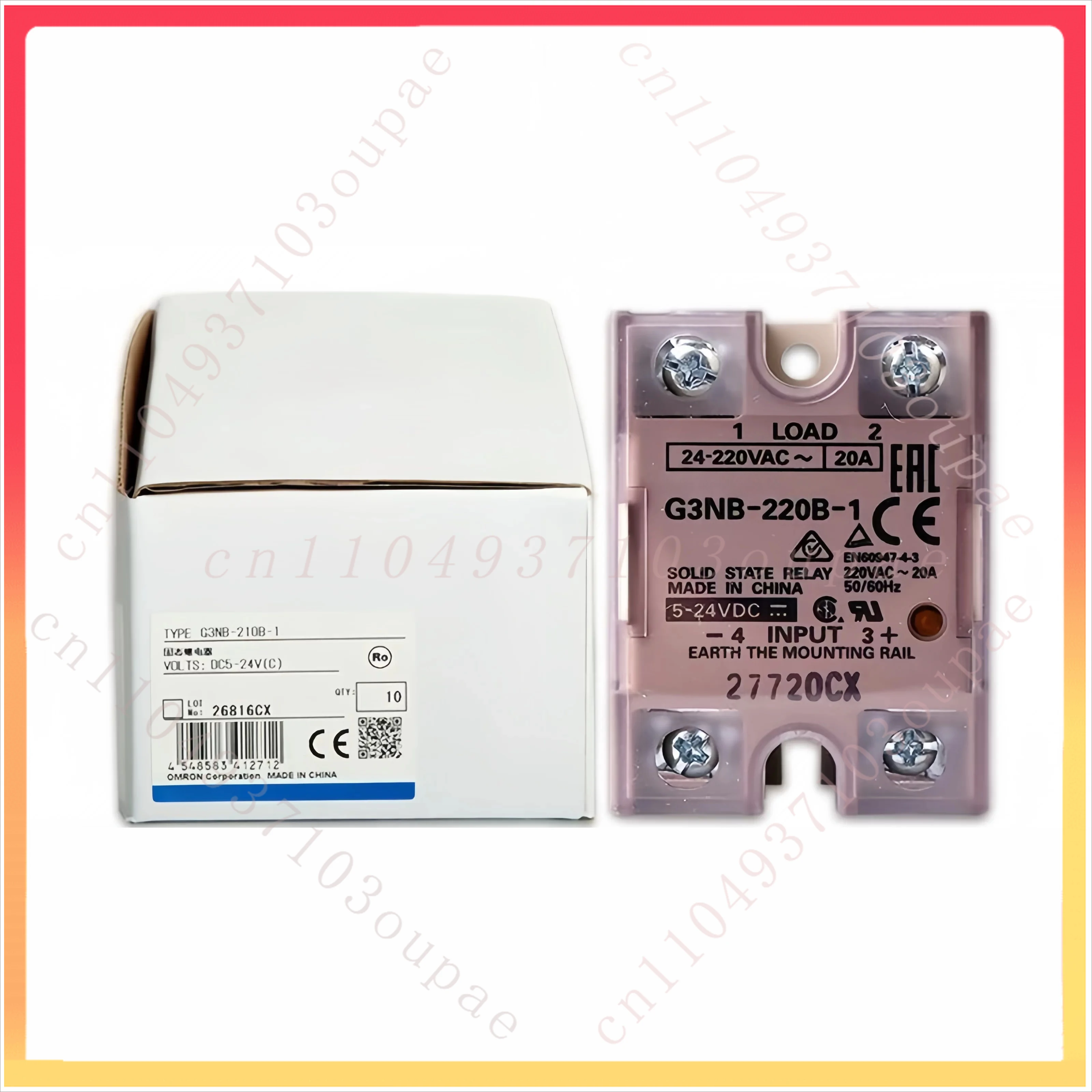 

Новое твердотельное реле Omron G3NB-205B 210B 220B 225B 240B 275B-1G3NA