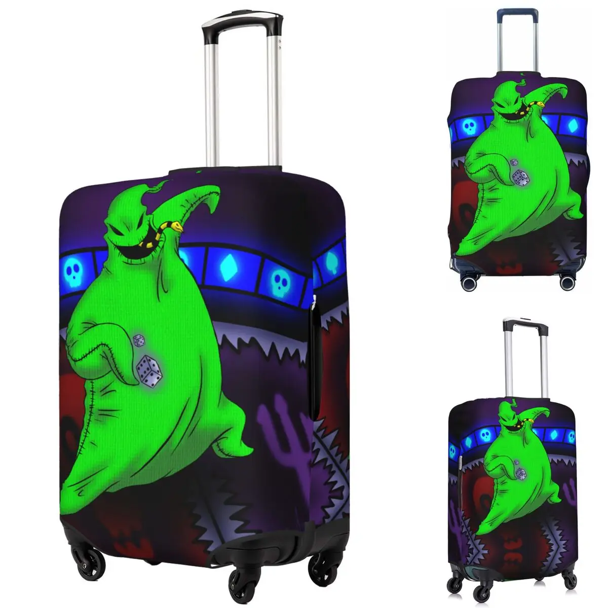 

Oogie Boogie Suitcase Cover Protection Elastic Trip Luggage Protector Covers for 18-32 Inch