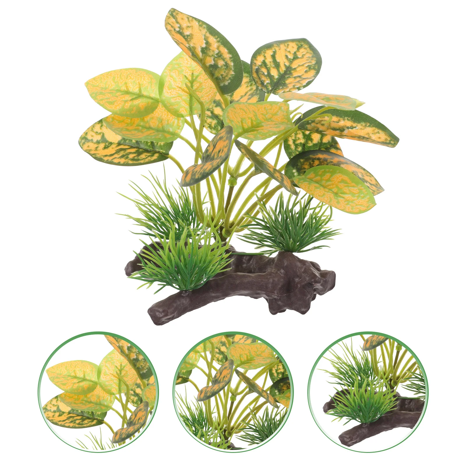 

Lifelike Fake Aquarium Plants Plastic Fish Tank Decoration Exquisite Details Long Lasting Aquarium Landscaping Accessories