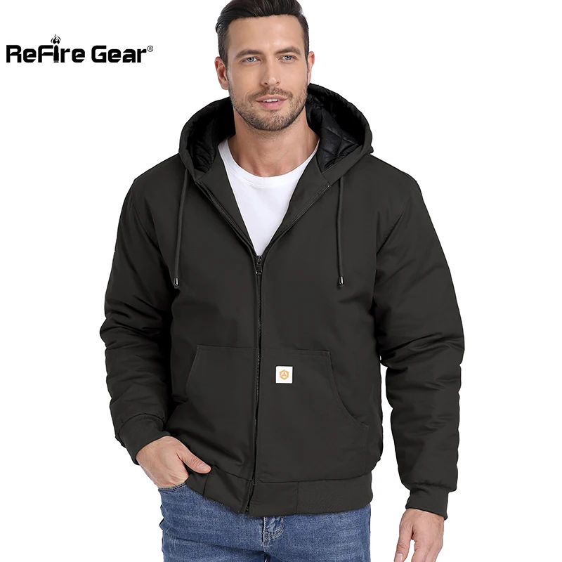 Chaqueta táctica de invierno – Acolchada con capucha para hombre - imagen 4