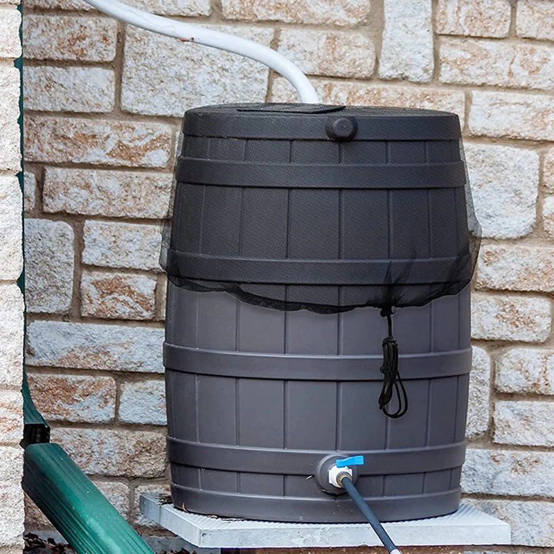 Mesh Cover Netting For Rain Barrels Netting Covers for Rain Buckets 5