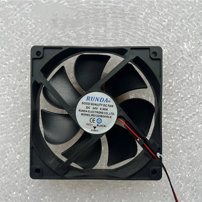 

1 шт. для RUNDA RD1225B24VH-S DC 24 В 0,60 А 120x120x25 мм 2-проводной осевой вентилятор охлаждения