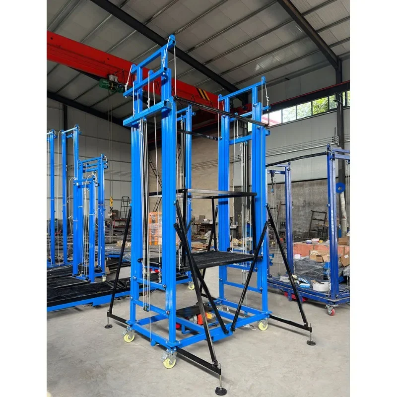 Electric Scaffolding Remote control Electric lift Mobile Folding Scaffolding Construction Decoration Construction site