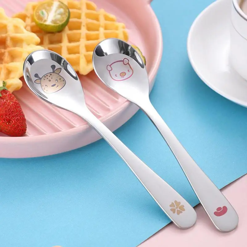 Baby Utensils Can Be Washed In The Dishwasher Baby Feeding Spoon Perfect For Self-feeding Fun Best Selling Baby Spoon Cute Spoon