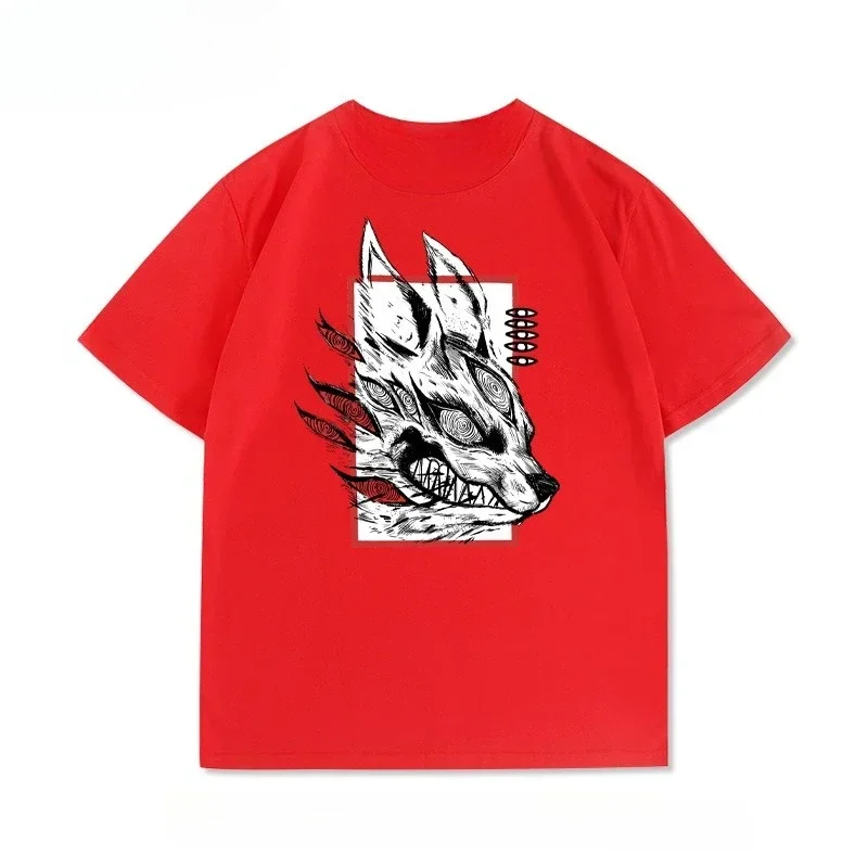 2025 Summer Chainsaw Man stampato manica corta Top Reign Demon Hunter Anime Binary T-shirt traspirante da donna da uomo